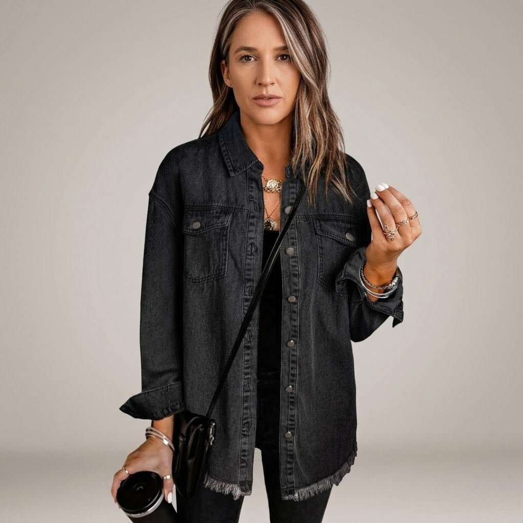 Eleanor – Günlük Katmanlı Denim Ceket