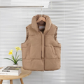 ALULA™ – Rahat Oversize Yüksek Yakalı Kolsuz Şişme Mont