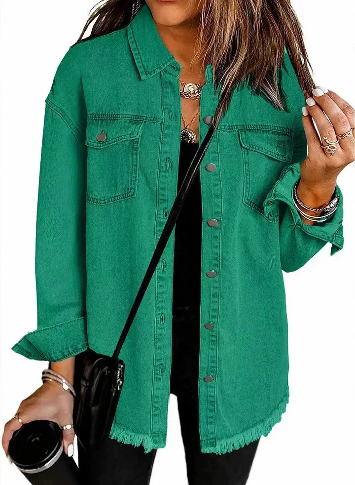 Eleanor – Günlük Katmanlı Denim Ceket