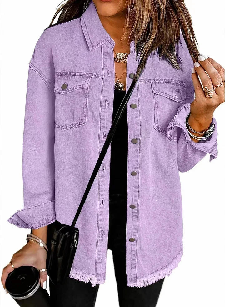 Eleanor – Günlük Katmanlı Denim Ceket