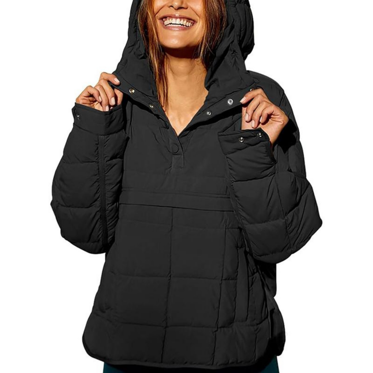 FARRELL™ – Oversize Kapüşonlu Üstten Giyilen Ceket
