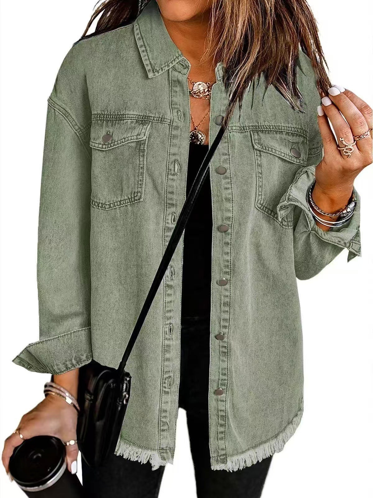 Eleanor – Günlük Katmanlı Denim Ceket