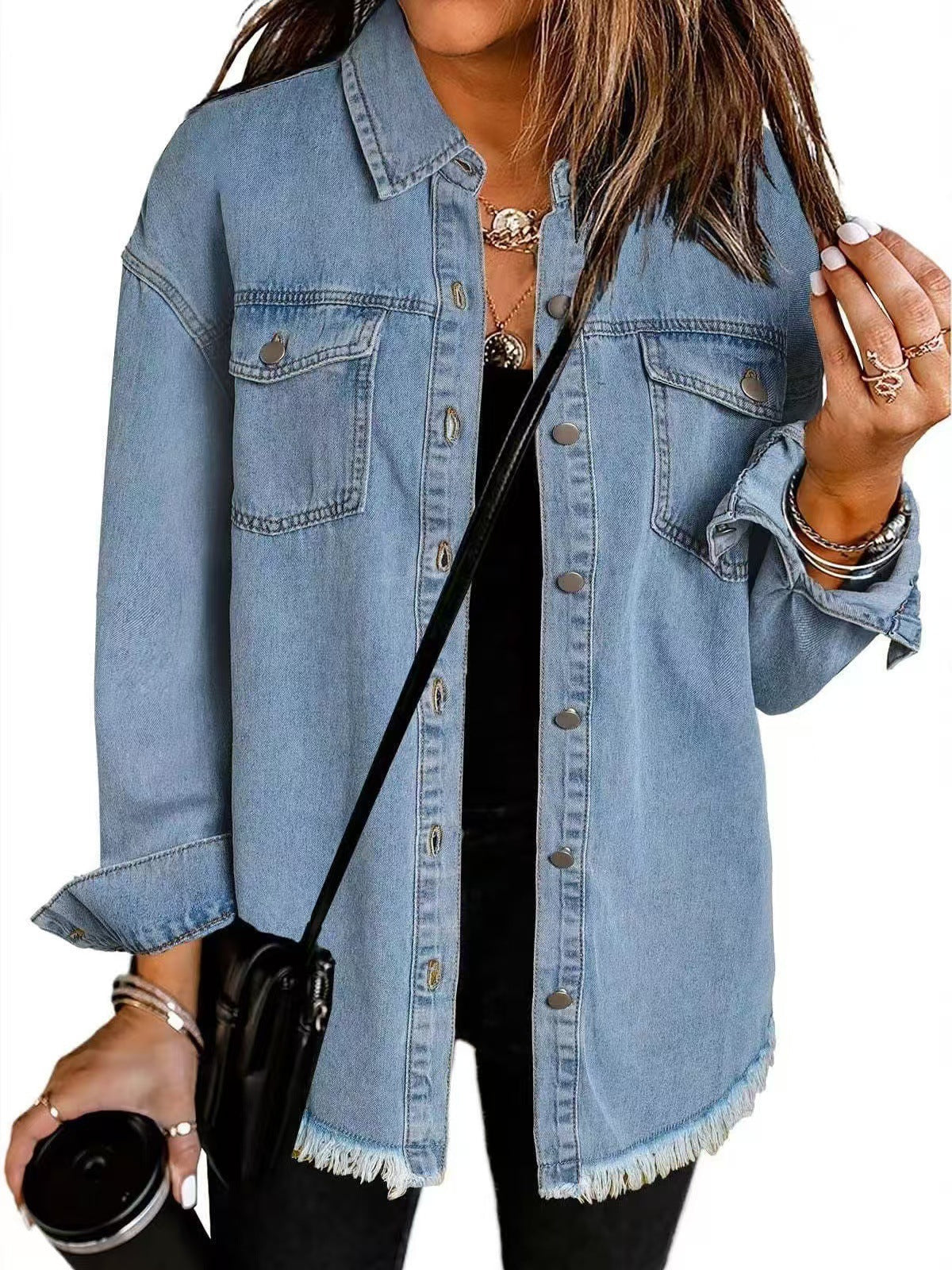 Eleanor – Günlük Katmanlı Denim Ceket