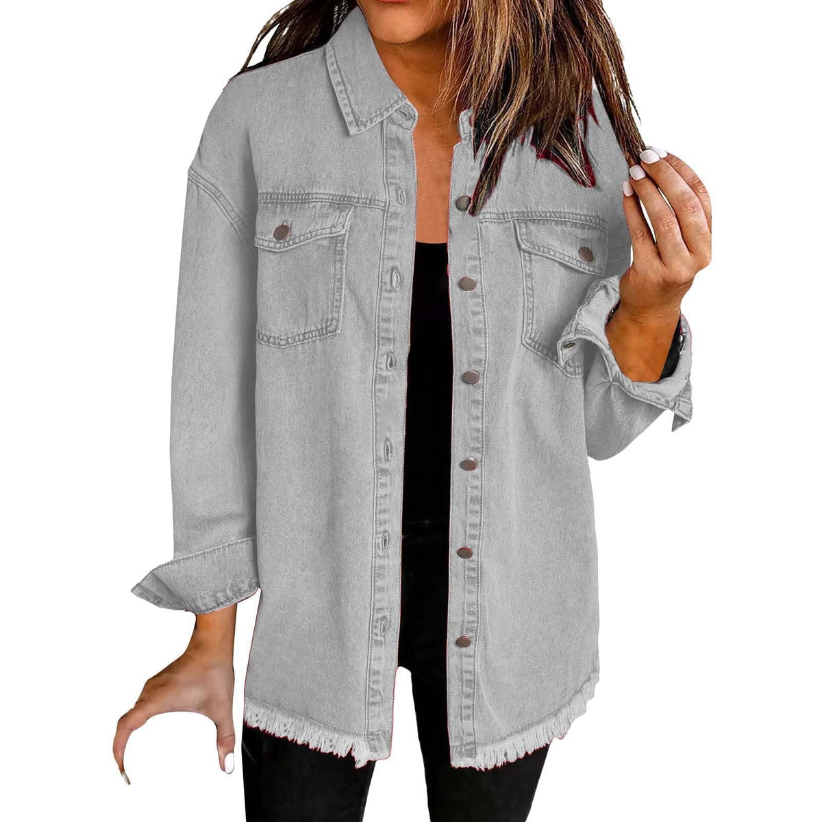 Eleanor – Günlük Katmanlı Denim Ceket