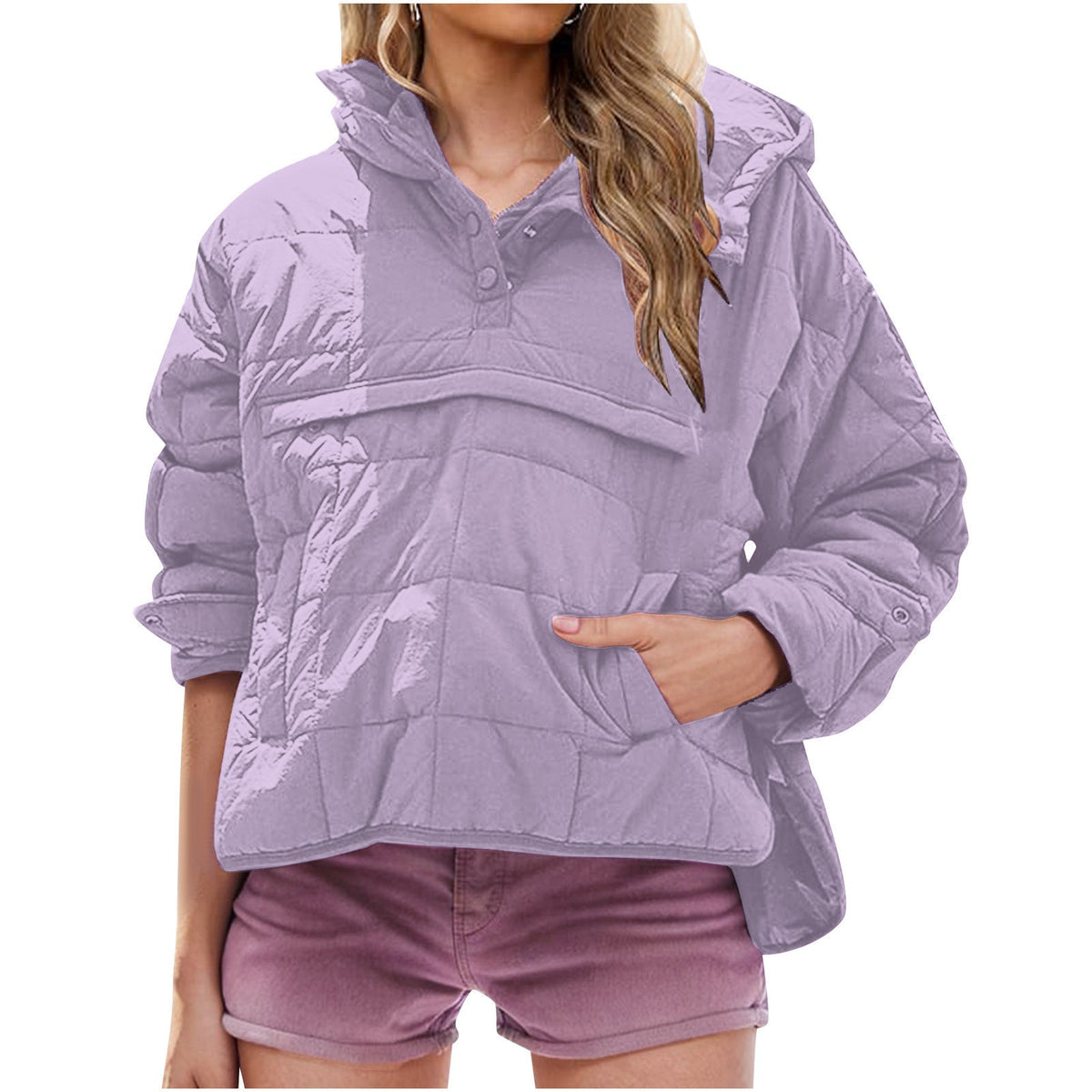 FARRELL™ – Oversize Kapüşonlu Üstten Giyilen Ceket